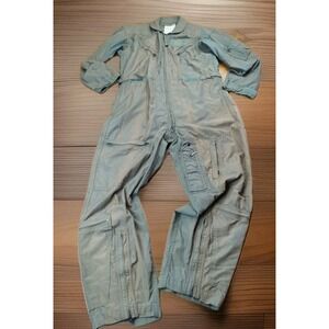 Flight Suit Sage Grn Military Coveralls Overalls USAF Army Men Flyer 340 *READ*